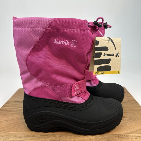 New Big Kids Kamik Snowfox Insulated Winter Waterproof Snow Boots SZ 3 Y - Picture 1 of 7